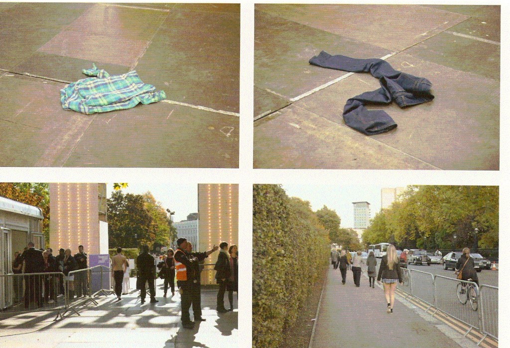 Ação não anunciada, peça de vestuário