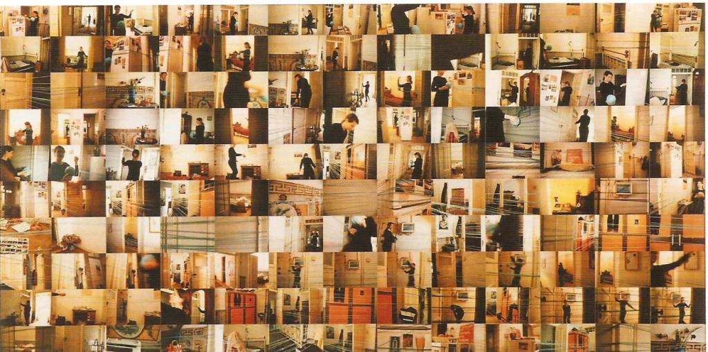 Fotografia, 140 fotos em papel Kodak sobre madeira,  100  X 200 cm