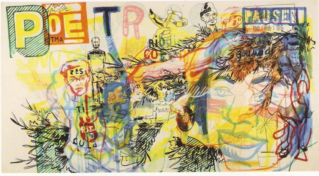 Técnica mista s/ Papel colado s/ tela
153x280cm