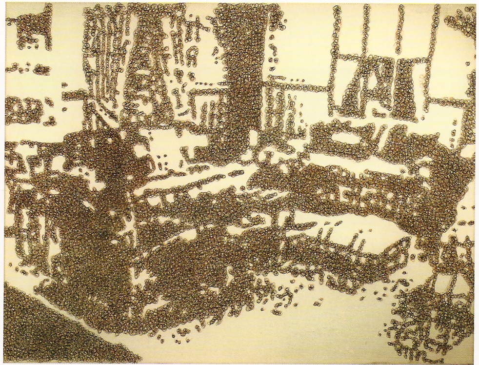 Esferográfica sobre papel, 122x160 cm