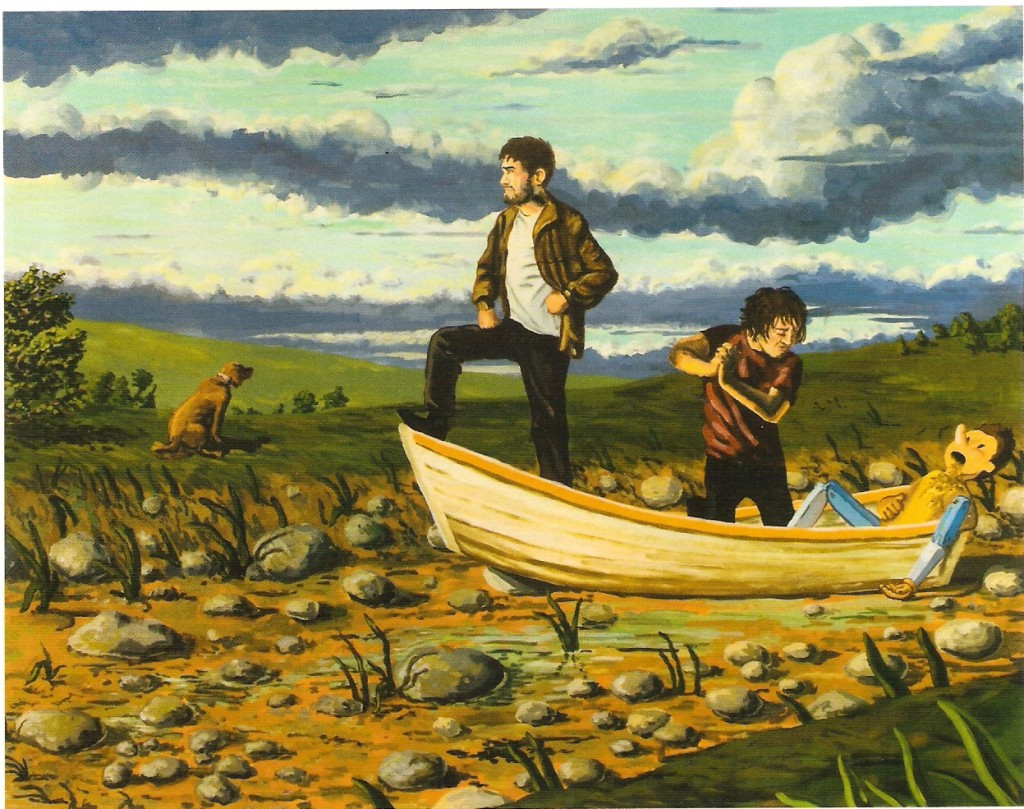 Acrílico sobre papel, 176x142 cm