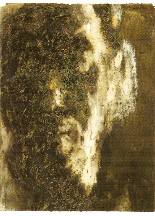 Óleo sobre papel, cinza e carvão,
76,5x56,5 cm