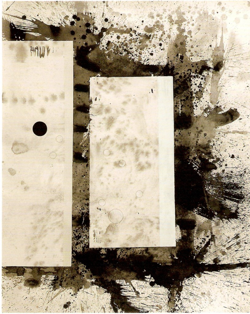 Tinta-da-china, acrílico e esmalte s/ papel
170x122cm