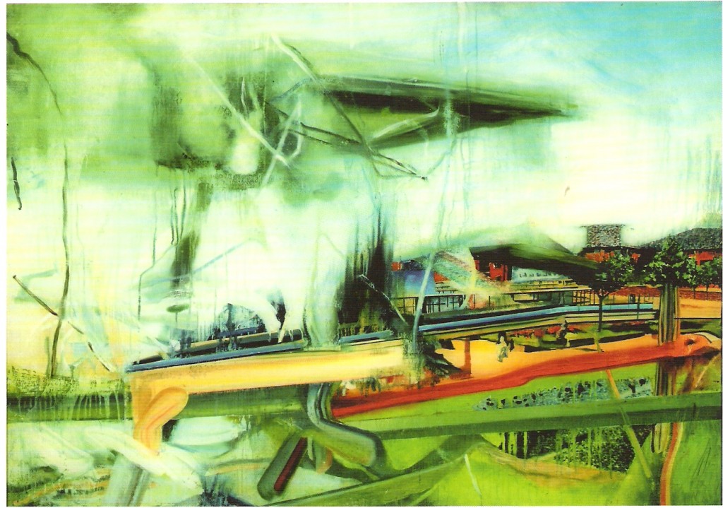 Óleo sob Vidro acrílico, 95x135cm